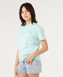 Youth Girls Hibiscus Heat Logo Tee