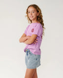 Youth Girls Surf Puff Relaxed Tee