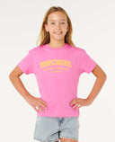 Youth Girls Surf Puff Relaxed Tee