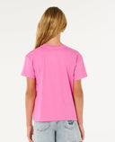 Youth Girls Surf Puff Relaxed Tee