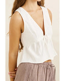 Annabelle Lace Trim Babydoll Top