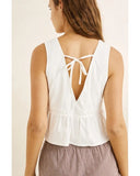Annabelle Lace Trim Babydoll Top