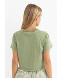 Palms Crop Crew Tee