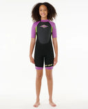 Youth Girls Omega 2MM Back Zip Springsuit