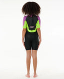 Youth Girls Omega 2MM Back Zip Springsuit