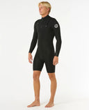 Mens Dawn Patrol Chest Zip Long Sleeve 2mm Springsuit