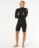 Mens Dawn Patrol Chest Zip Long Sleeve 2mm Springsuit