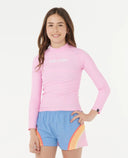 Youth Girls Classic Surf LS Rash Vest