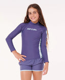 Youth Girls Classic Surf LS Rash Vest