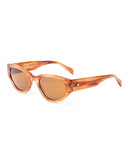 Audrey Eco Ochre Havana/Brown Sunglasses