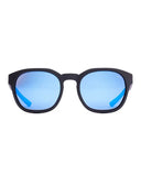 Offset Sport Matte Black/L.I.T Blue Polarised Sunglasses