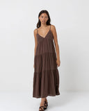 Classic Tiered Midi Dress