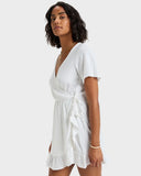 Zenith Wrap Solid Dress