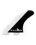 FCS II Mick Fanning PC Black/White Large Tri Fin Set