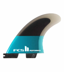 FCS II Performer Performance Core Teal/Black Medium Tri Fin Set