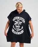 Mens Sailor Anchor Hooded Towel