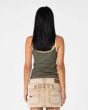 Tank Girls Contrast Staple Singlet