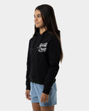 Youth Girls OS Ribbon Script Chest Hoodie