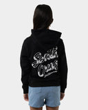 Youth Girls OS Ribbon Script Chest Hoodie