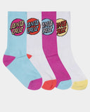 Girls Other Dot 2-8 4 Pack of Crew Socks