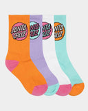 Girls Other Dot 2-8 4 Pack of Crew Socks