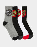 Classic Dot 7-11 4 Pack of Crew Socks