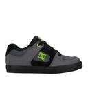 Youth Boys Pure Black/Lime Shoes
