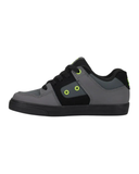 Youth Boys Pure Black/Lime Shoes