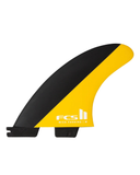 FCS II Mick Fanning Performance Core Black/Mango Large Tri Fin Set