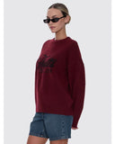 Bloodlines Knit Sweater - New Maroon