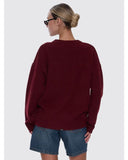 Bloodlines Knit Sweater - New Maroon