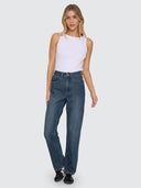 Stevie High Rise Straight Jean