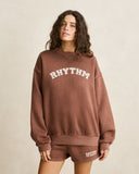 Collegiate Oversized Crew Neck Fleece