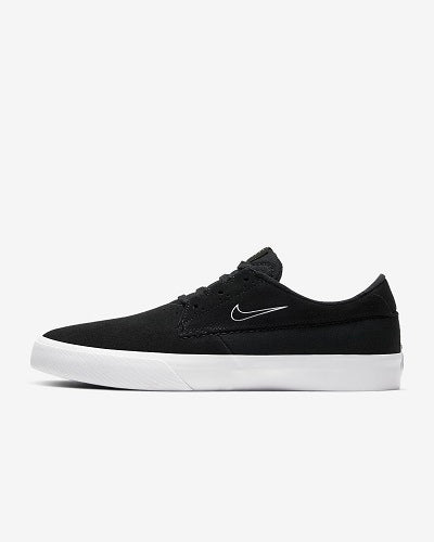 The Mens Nike SB Shane Black/White-Black Shoes are an in store favourite style of shoe. The shoes feature a suede upper, rubber gum sole and soft innersole. 