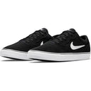 The Nike SB Chron 2 Suede Black/White-Black Shoes are a new style from Nike, perfect for everyday wear. The shoes feature a suede upper, with leather Nike logo and canvas side panel. The shoes feature Nike's signature cushion sole and rubber outsole.