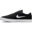 The Nike SB Chron 2 Suede Black/White-Black Shoes are a new style from Nike, perfect for everyday wear. The shoes feature a suede upper, with leather Nike logo and canvas side panel. The shoes feature Nike's signature cushion sole and rubber outsole.