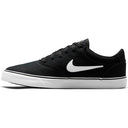 The Nike SB Chron 2 Canvas Black/White-Black Shoes are a new style from Nike, perfect for everyday wear. The shoes feature a canvas upper, with leather Nike logo and canvas side panel. The shoes feature Nike's signature cushion sole and rubber outsole.