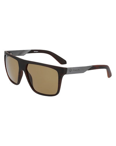 The Dragon Vinyl LUMALENS Teak Wood/Brown Sunglasses is a medium fit, square shape sunglass perfect for everyday wear.