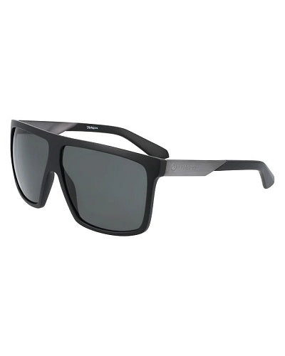 The Dragon Ultra LUMALENS Matte Black/Smoke Sunglasses are a large square shape sunglass that is both bold and sleek. The Ultra is an oversized shape that features LUMALENS technology.