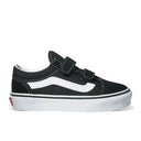 Kids Old Skool Black/White Velcro Shoes